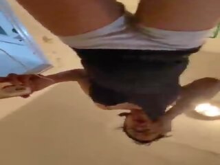 Anna Maria grown latina provocative Dominican MILF in booty shorts