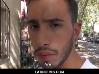 Straight Latino Twink stripling Fucked For Cash