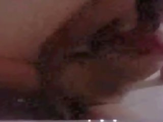 Mish Rez tempting red bra masturbating while talks to his bf